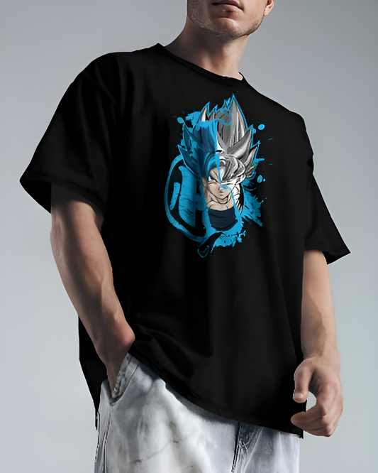 SAIYAN BLUE GOKU  OVERSIZED T-SHIRT