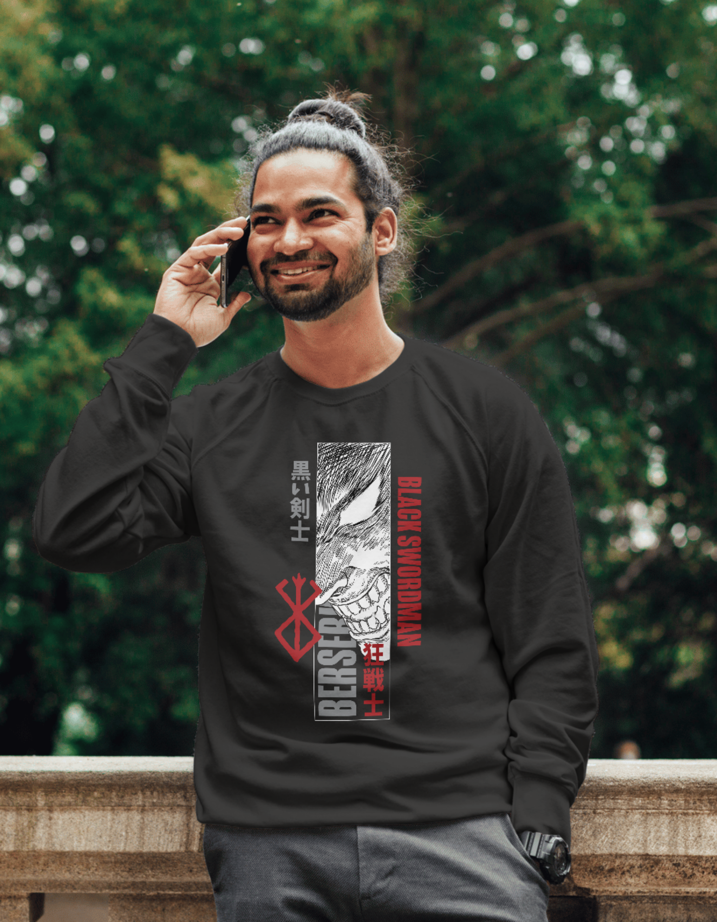 BERSERK  BLACK SWORDMAN  SWEATSHIRT