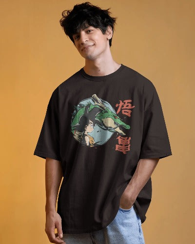DRAGONBALL GOKU & SHENRON LEGACY OVERSIZED T-SHIRT